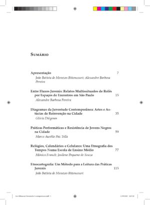 Sumario Juventudes Contemporâneas