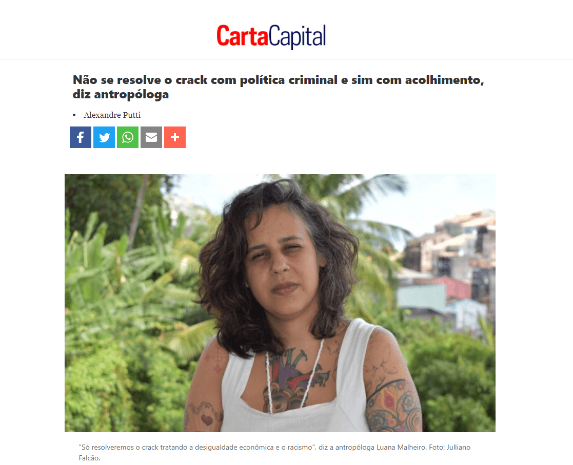 mulher ususaria de crack - Carta Capital