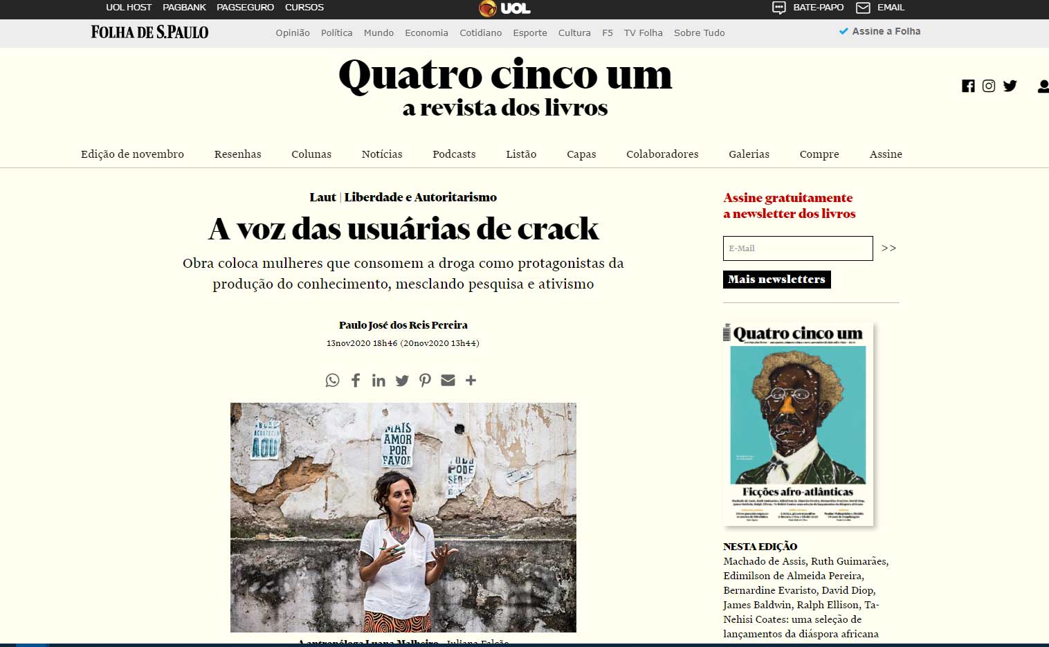 A voz das usuarias de crack
